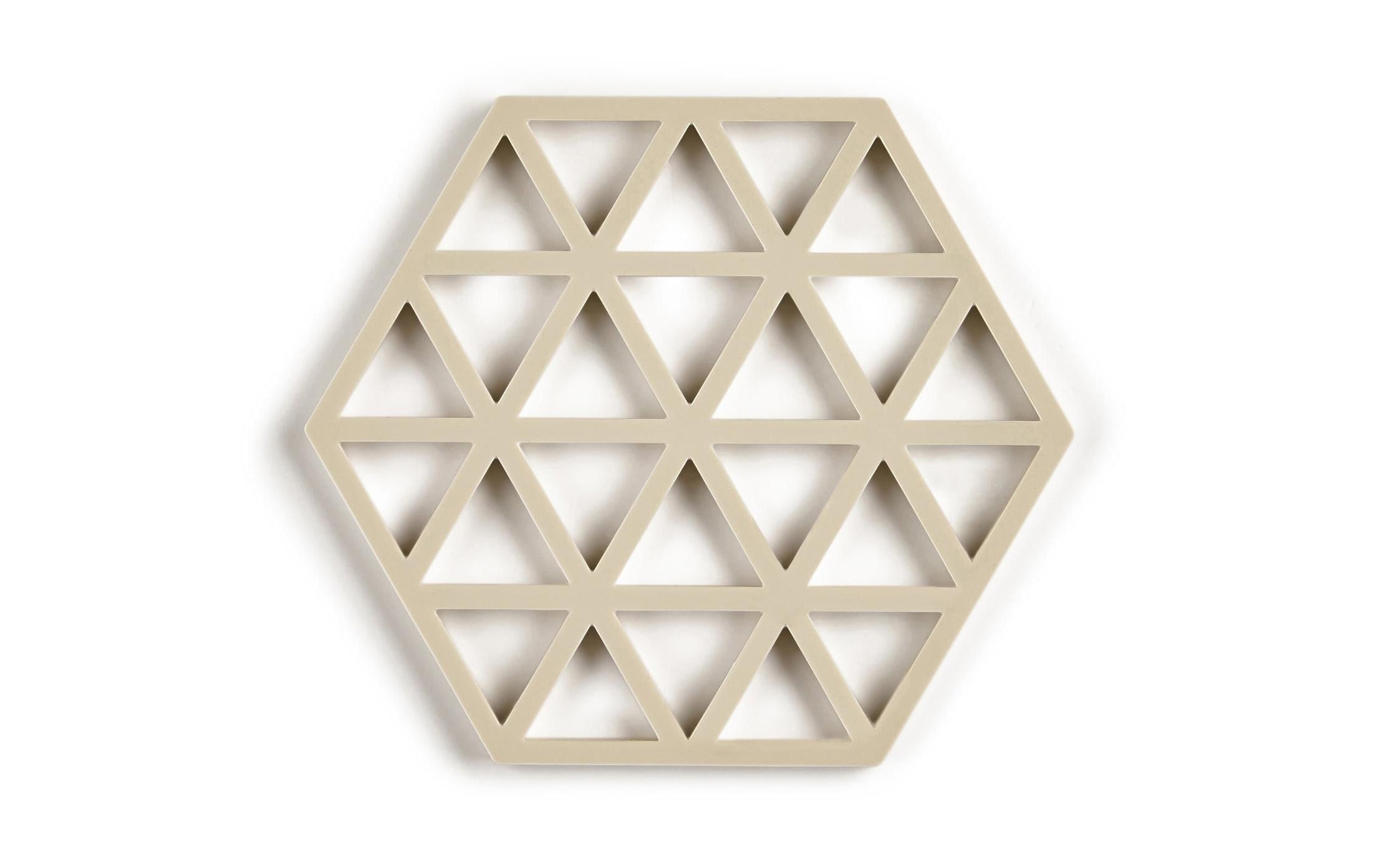 Zone Topfuntersetzer Triangle Taupe Grösse 16x14x0.9cm, Silikon