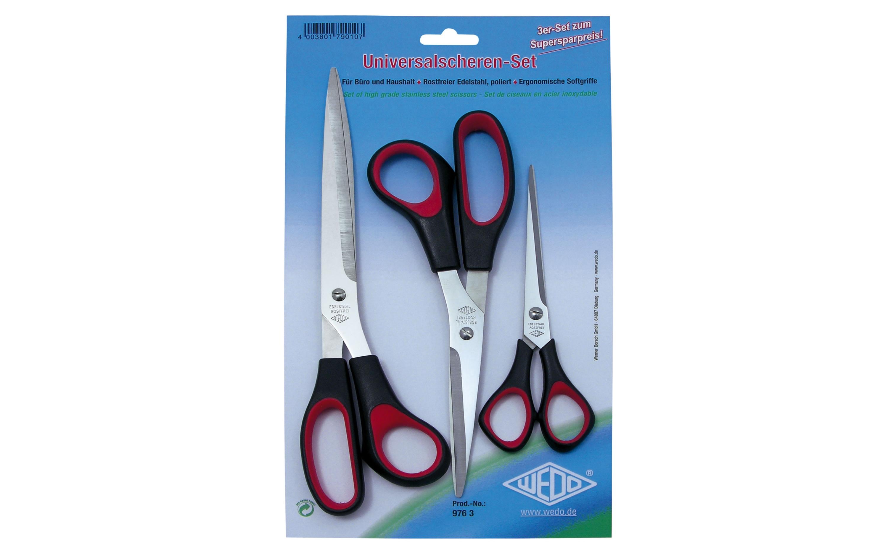 Wedo Universalscheren-Set Inhalt: 3 Stk., 3 Grössen