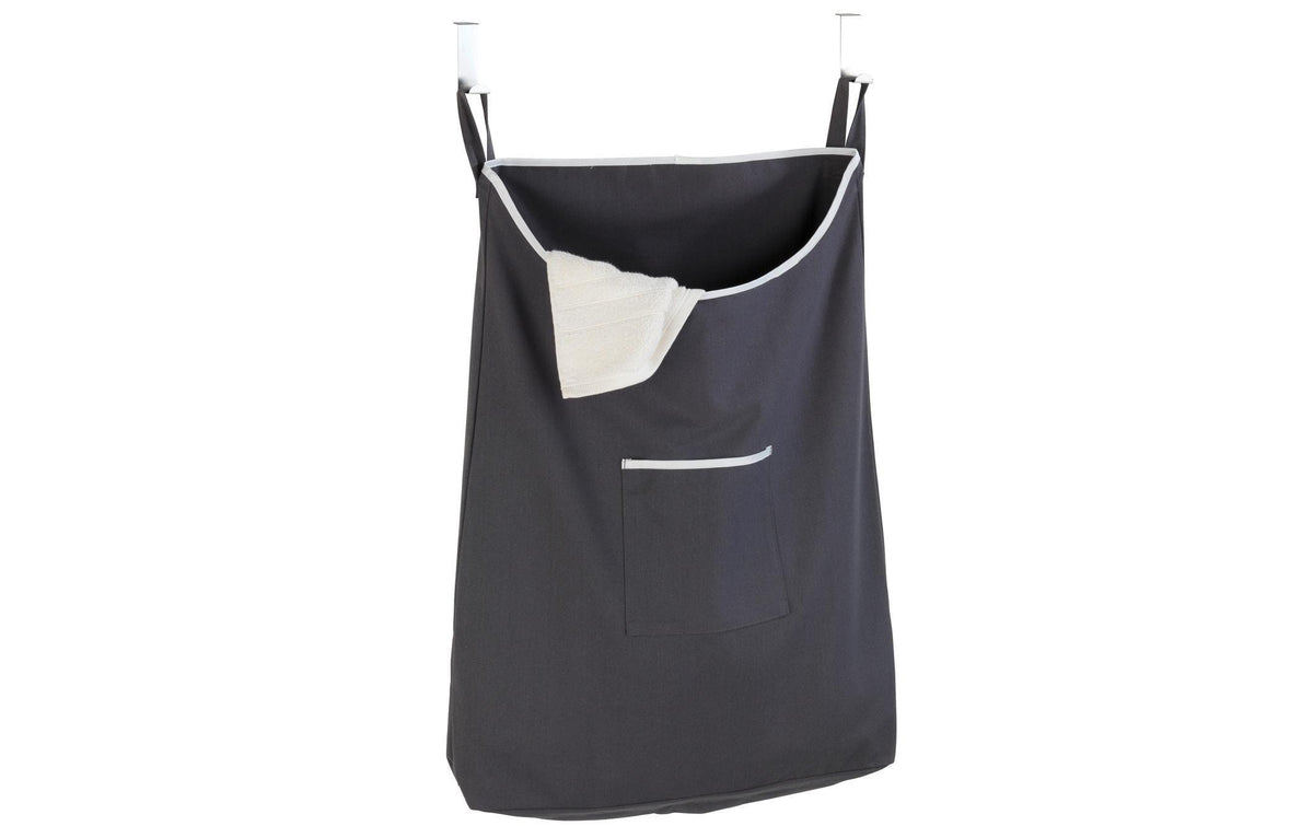 Wenko Wäschesammler Canguro 65 l, Silber/Grau