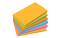 Sigel Haftnotizen 75x12mm, 6 Blocks à 100Bl gelb, grün, orange, blau, pink