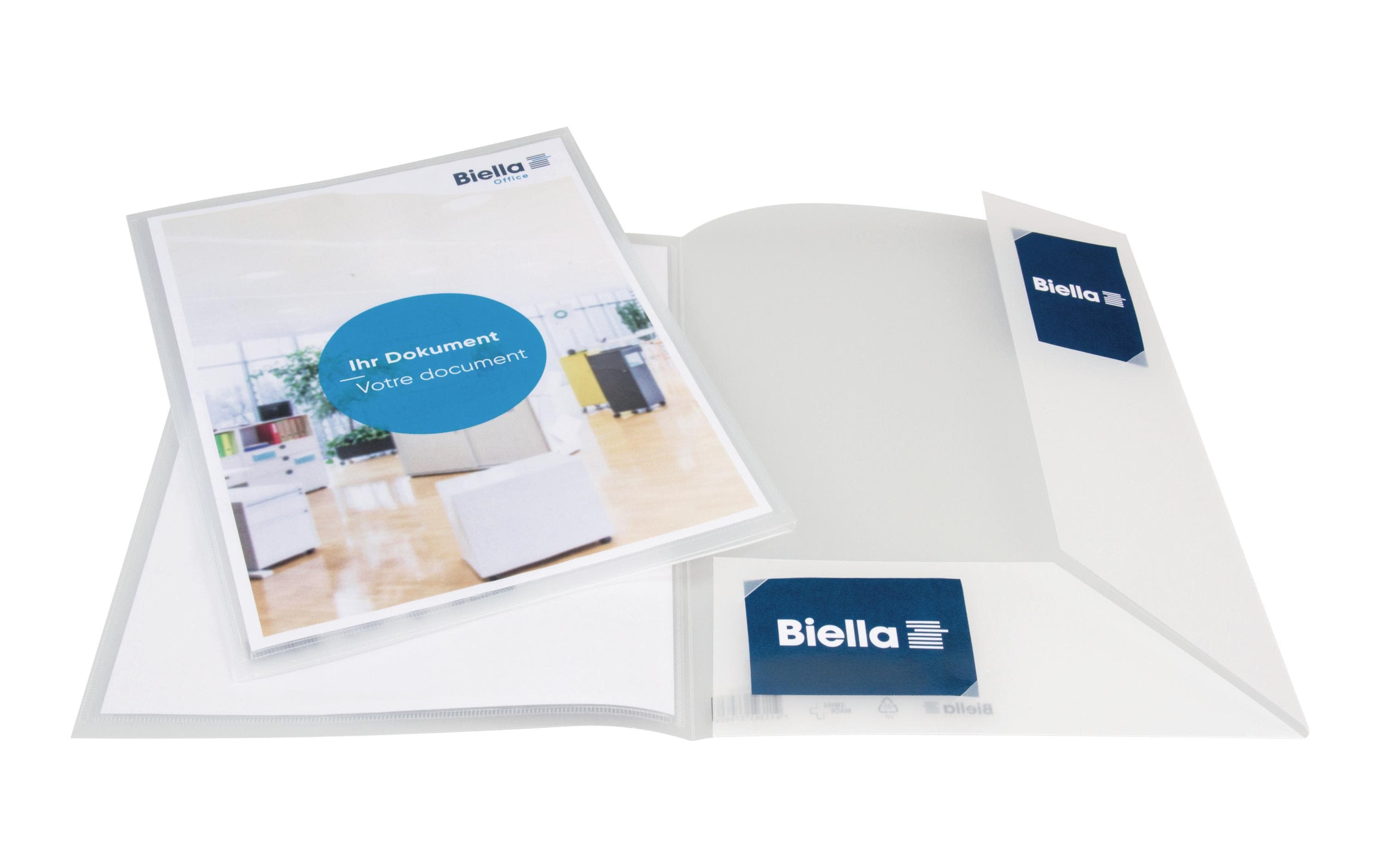 Biella Offert- und Präsentationsmappe Pearl transparent - Packung à 20 Stk.
