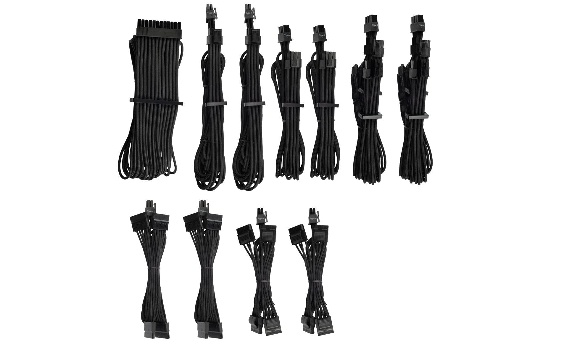 Netzteil Zubehör Corsair Pro Kit Typ 4 Gen4 Premium Netzteilkabel