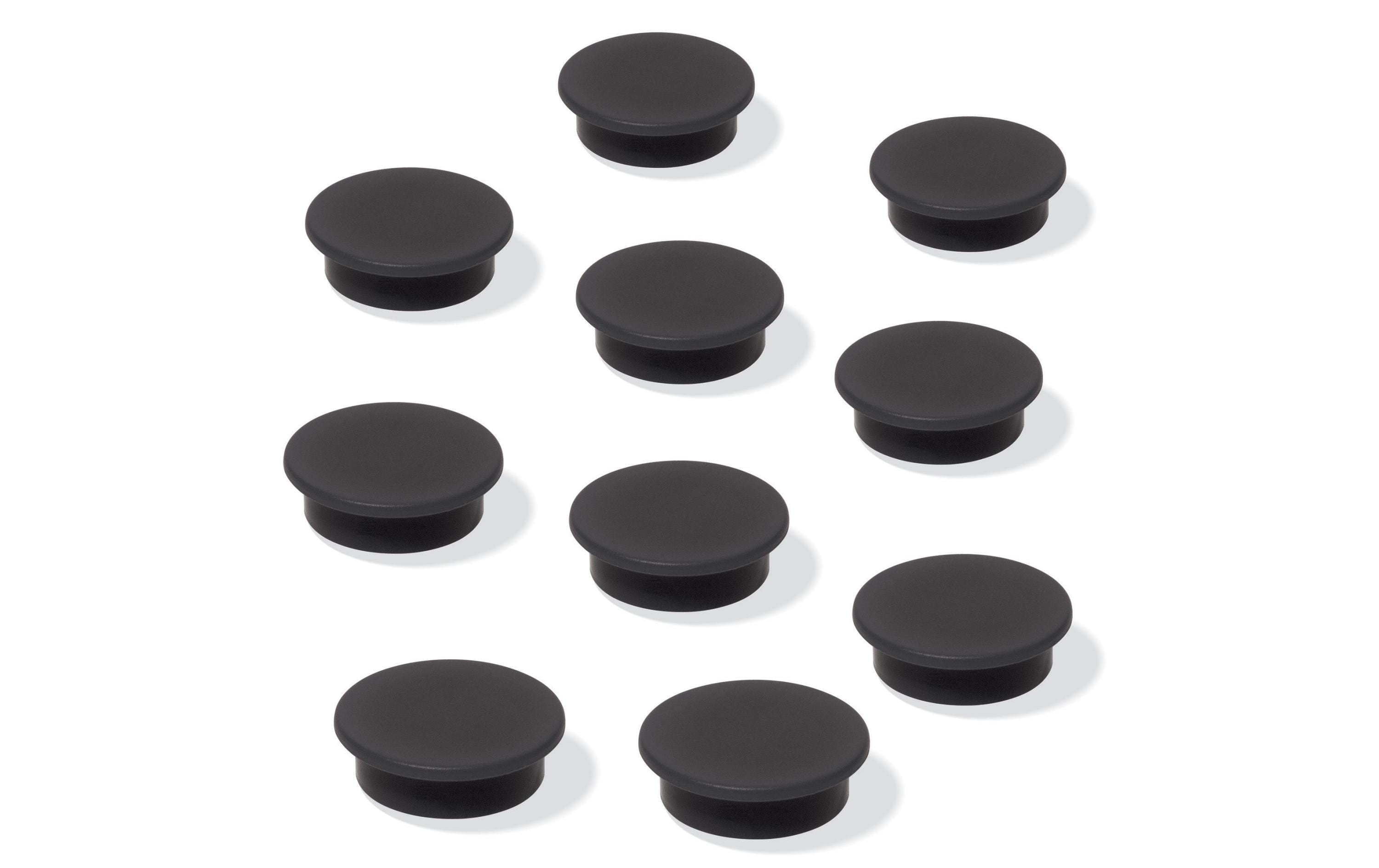 Sigel Magnet 24mm, Haftkraft ca. 5 Blatt schwarz, Ferrit, 10 Stk.