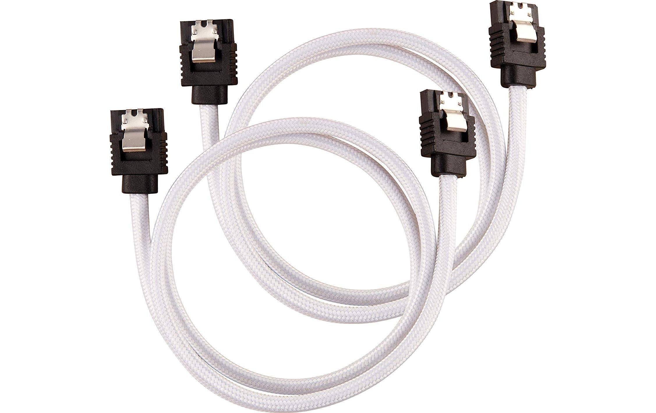 Netzteil Zubehör Corsair SATA, 60 cm weiss Premium SATA-Kabel, 6 Gbps