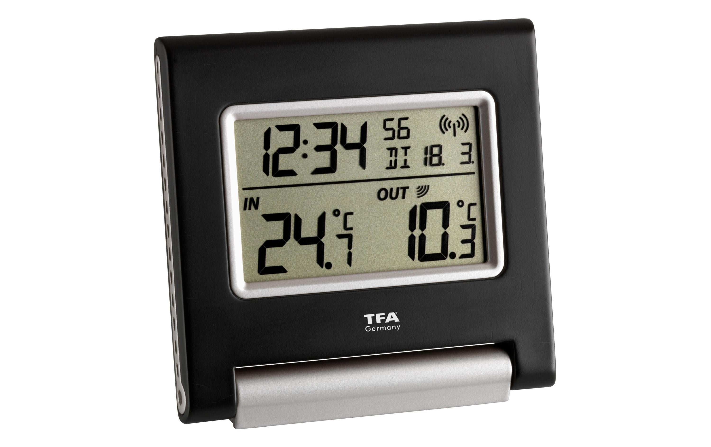 TFA Funk-Thermometer Spot schwarz/silber