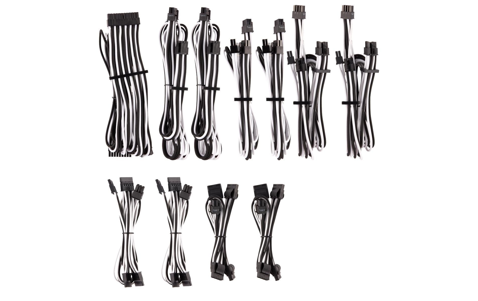 Netzteil Zubehör Corsair Pro Kit Typ 4 Gen4 Premium Netzteilkabel