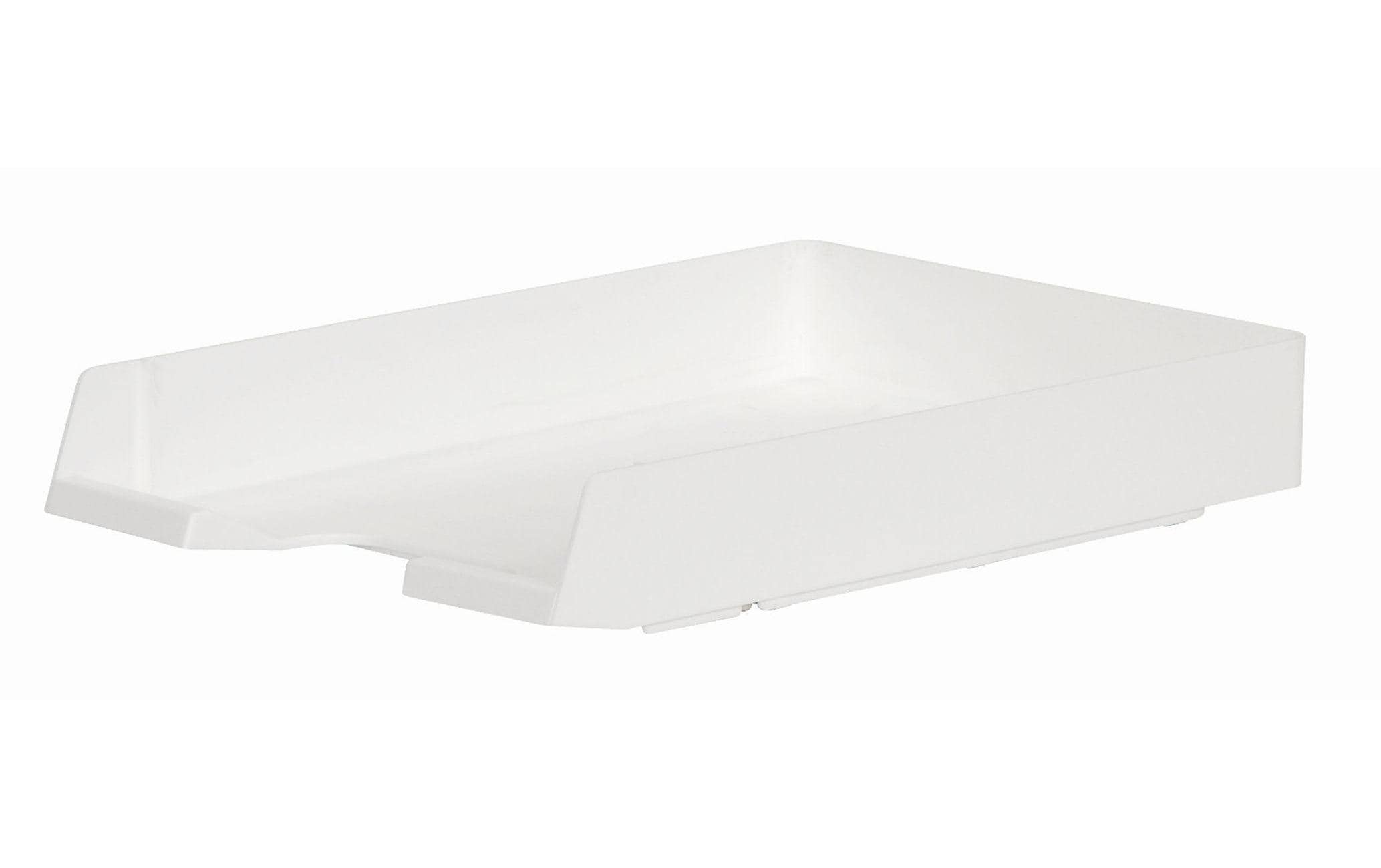 Biella Briefkörbe Parat Plast, A4, weiss Polystyrol, senkrecht, versetzt,