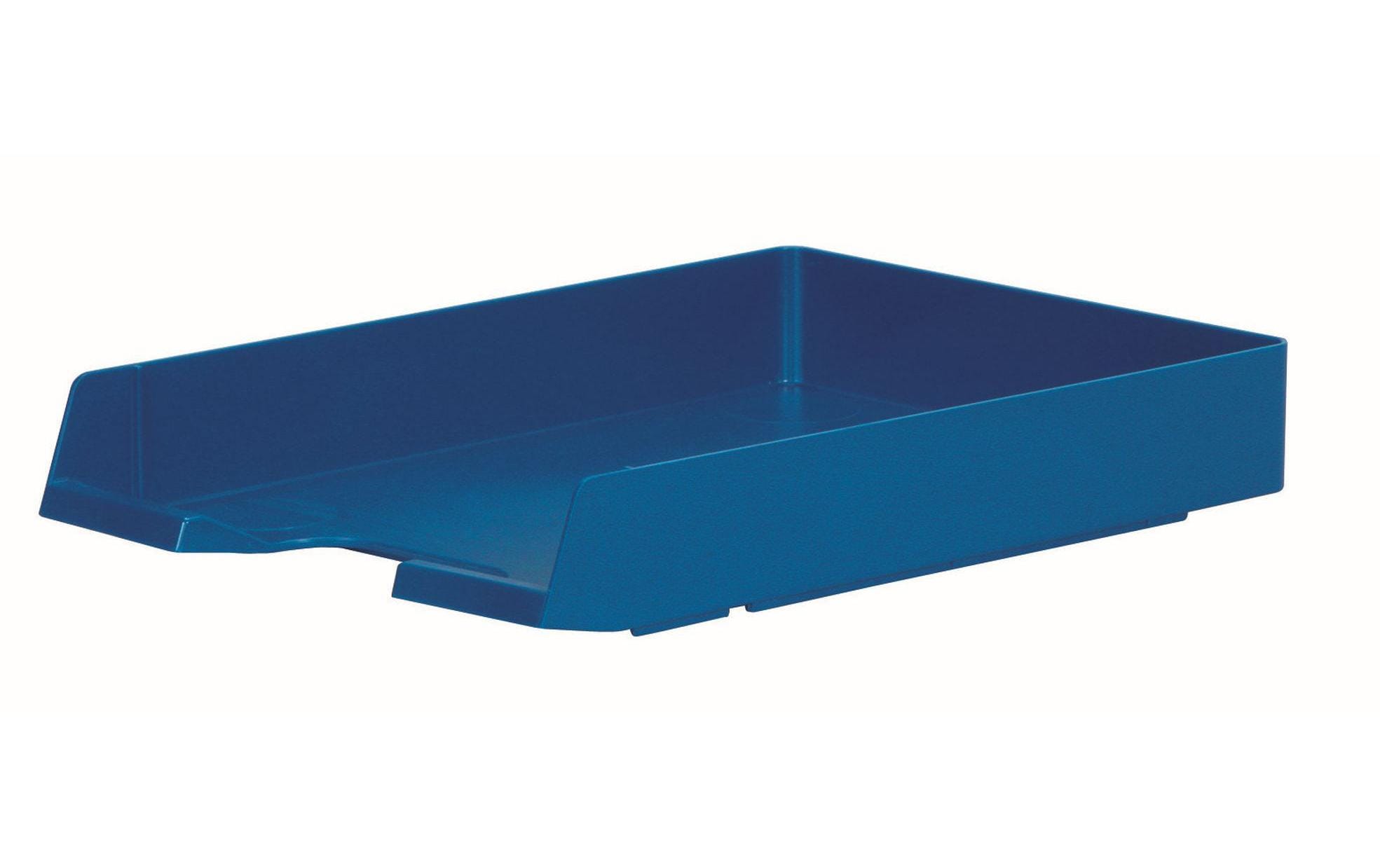 Biella Briefkörbe Parat Plast, A4, blau Polystyrol, senkrecht, versetzt,