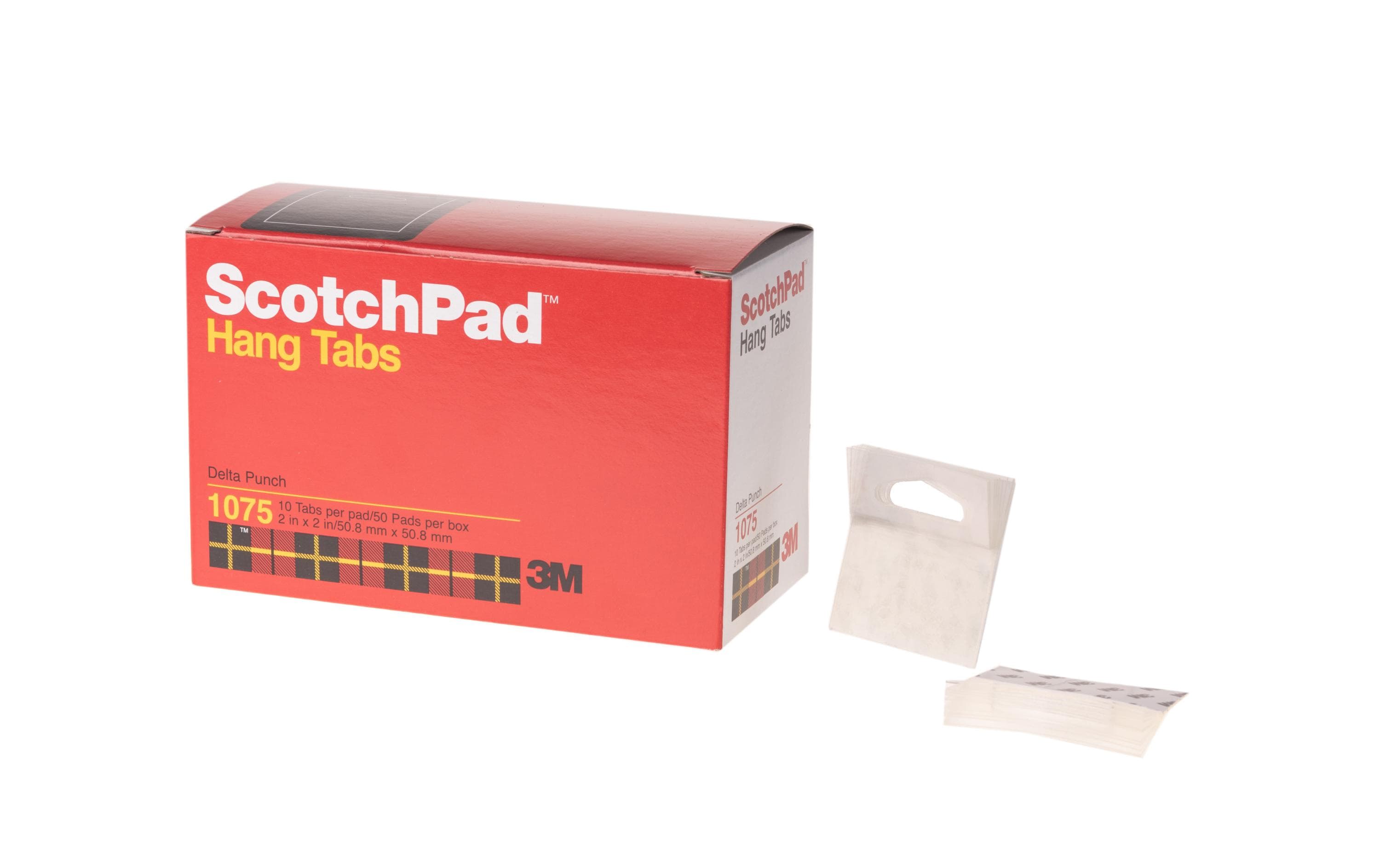 Scotch Hang Tabs mit Delta-Lochung 50 Blocks à 10 Tabs, transparent