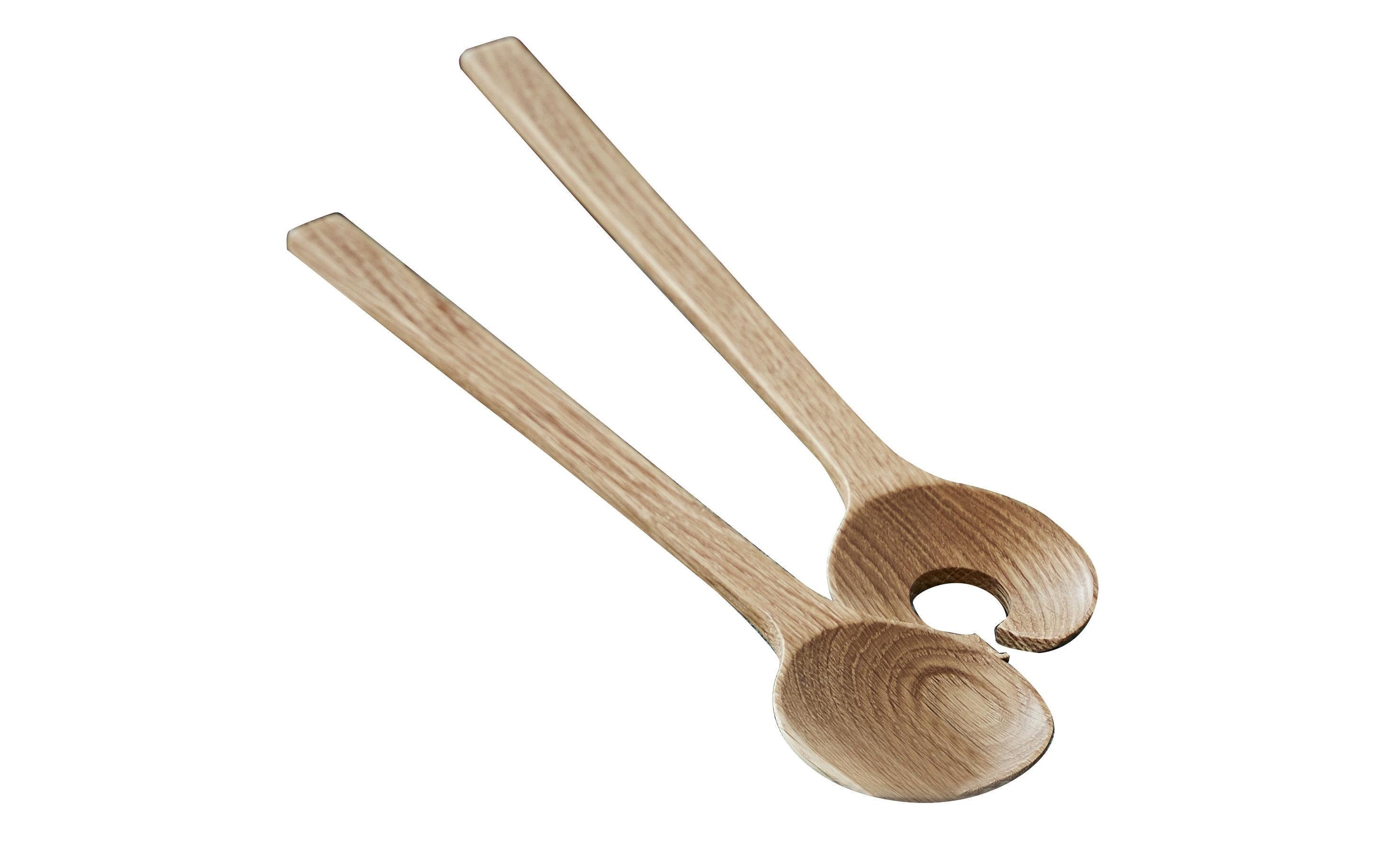 Bitz Salatbesteck 32cm Oak Wood