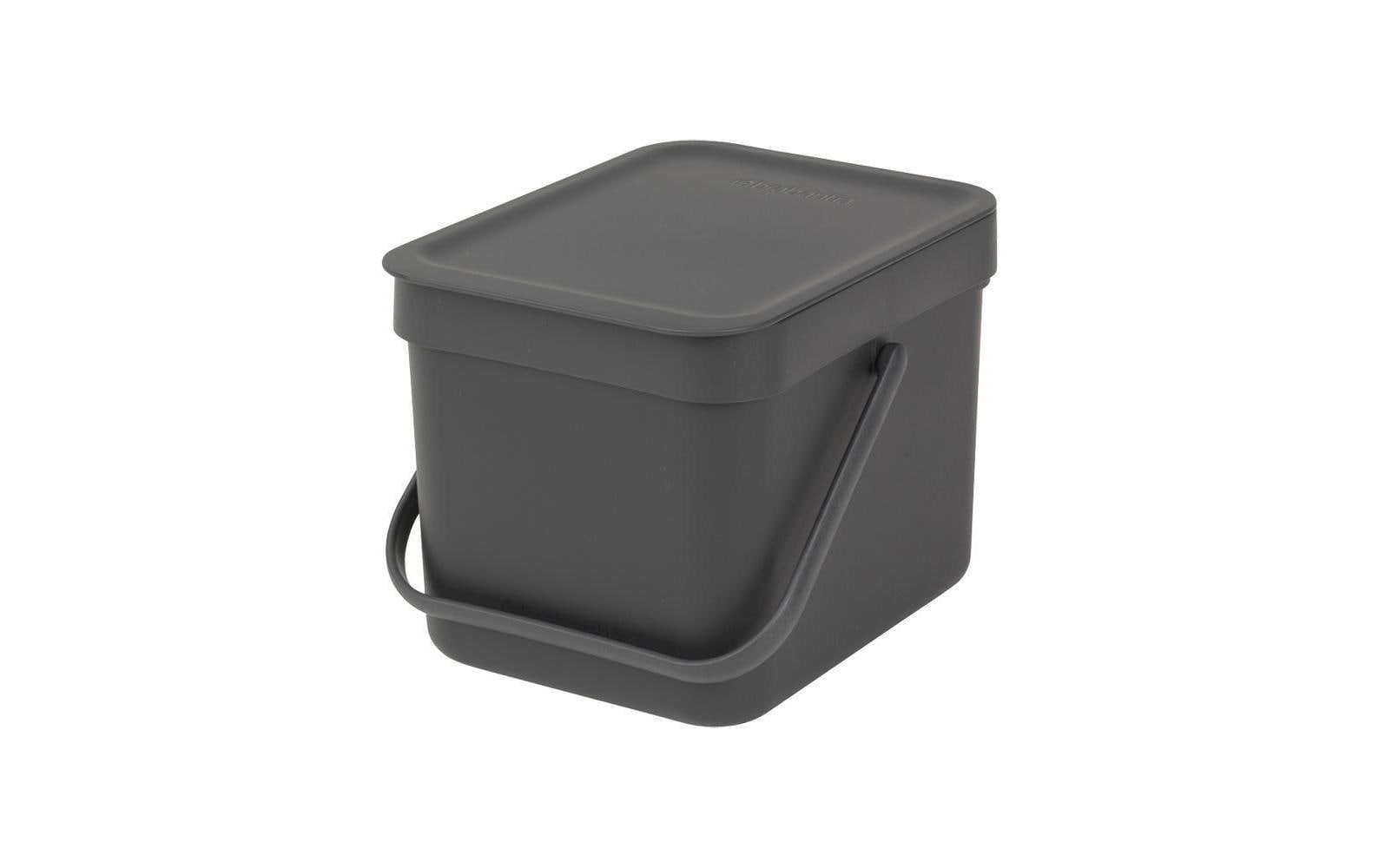 Brabantia Sort & Go Abfallbehälter Inhalt 6 Liter, grey