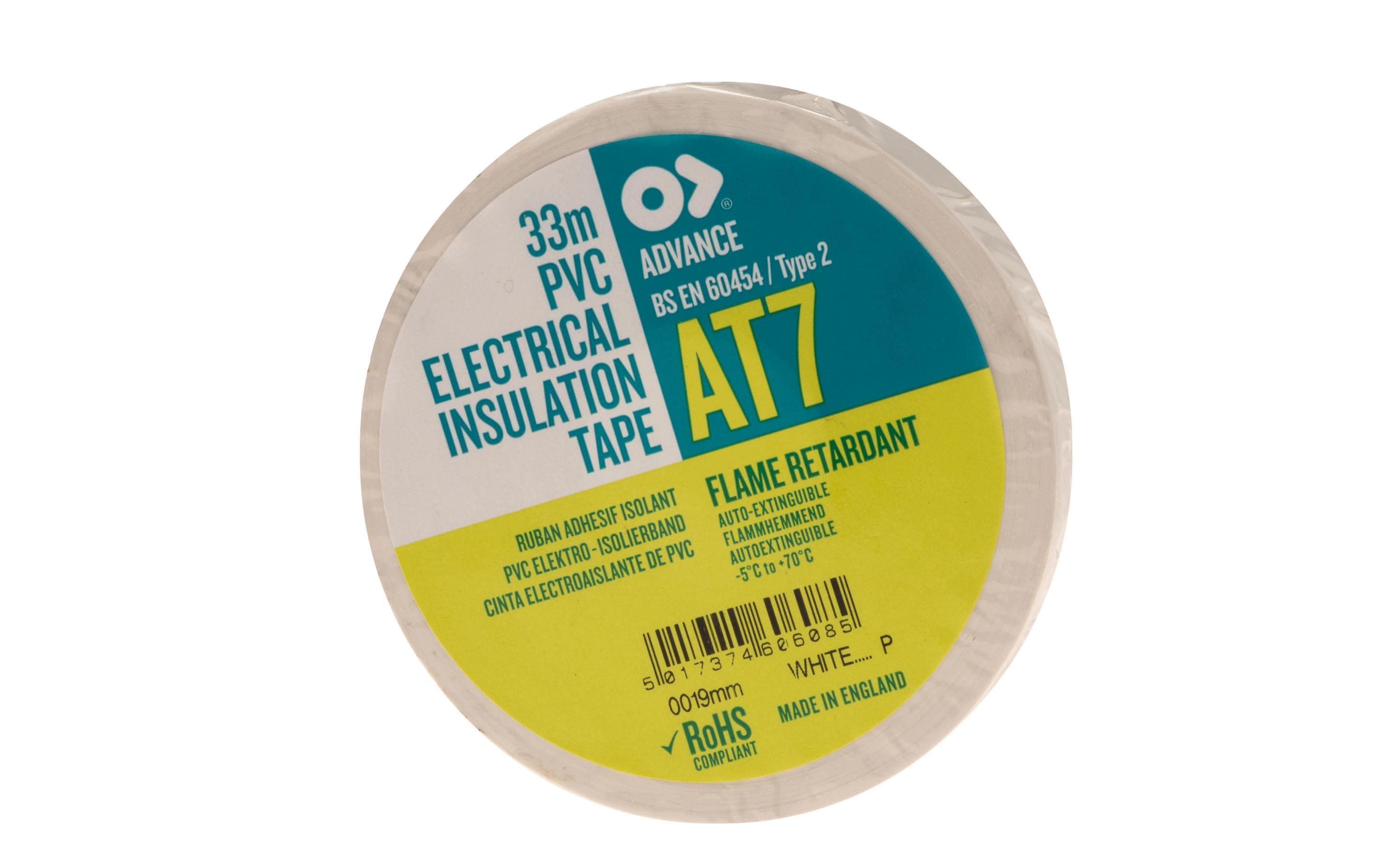 Advance AT 7 PVC Isolierband weiss PVC Isolierband