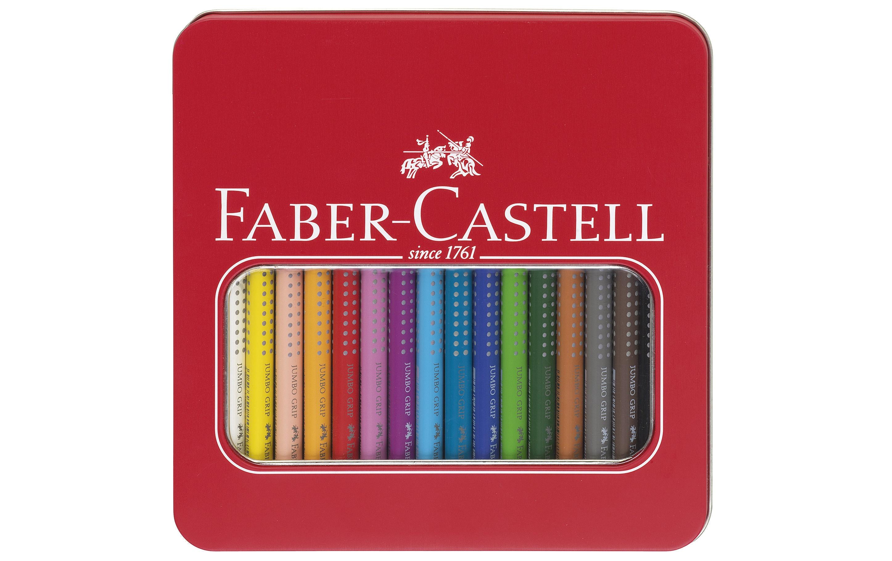 Faber-Castell Farbstift Jumbo Grip Set 16er Metalletui, dreieckig