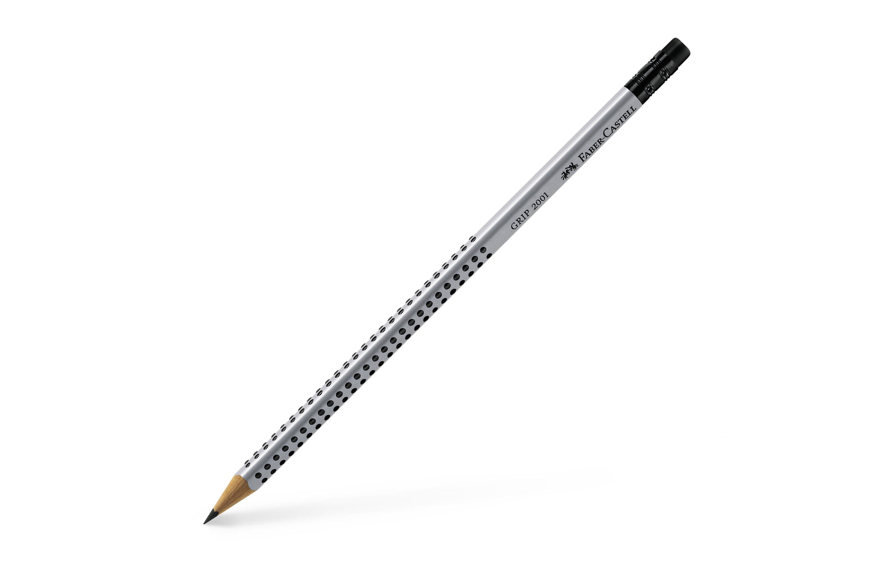 Faber-Castell Bleistift "GRIP 2001" HB mit Gummitip, Härtegrad: HB
