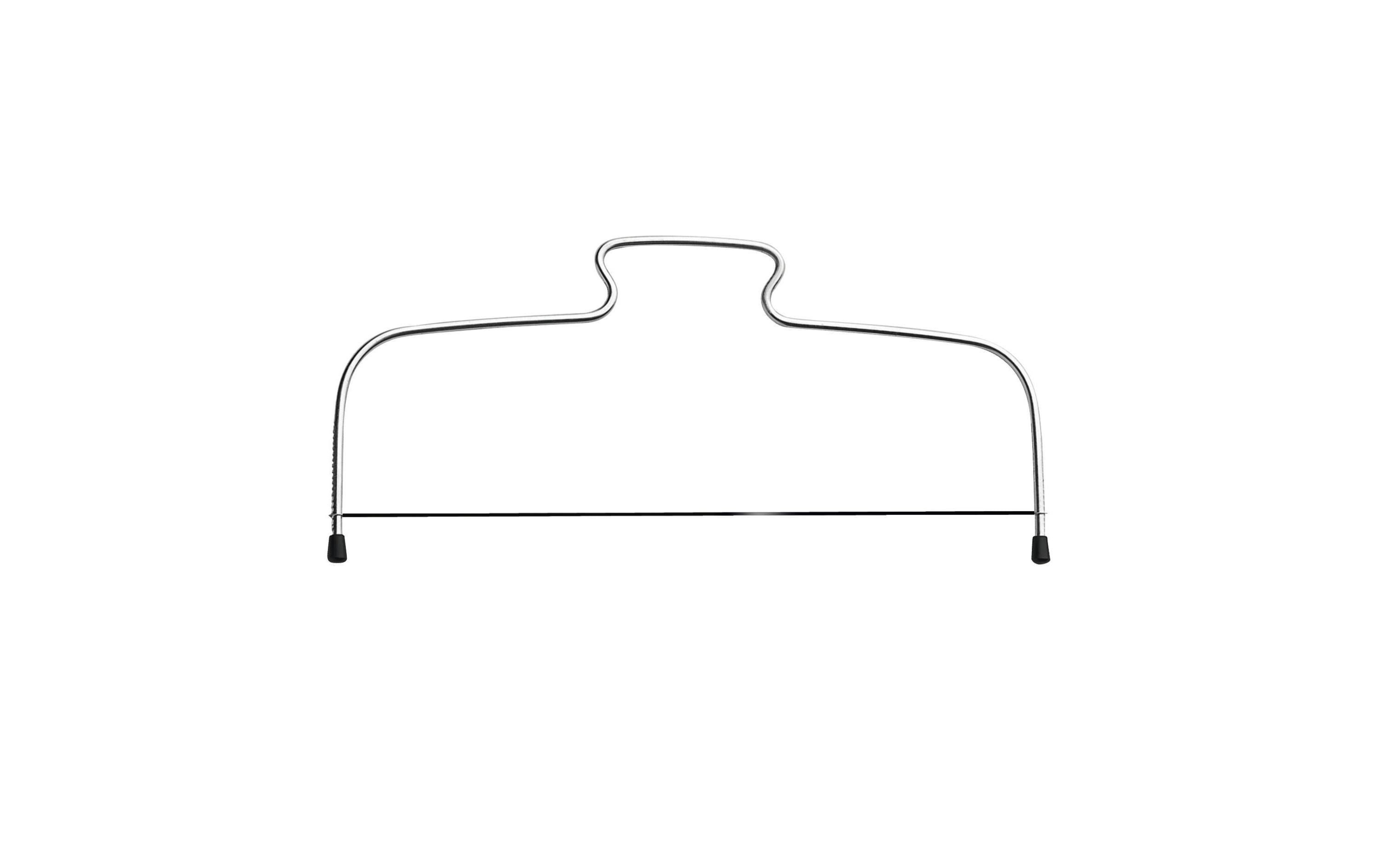 Kaiser Tortenbodenschneider 38 cm Edelstahlrahmen mit Schneidedraht