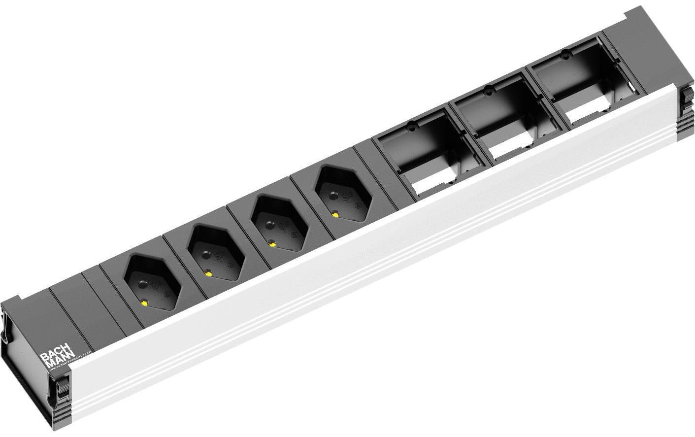 Steckdoseneinheit CONI, 4xT13, 3xCustom 3x Abdeckung leer