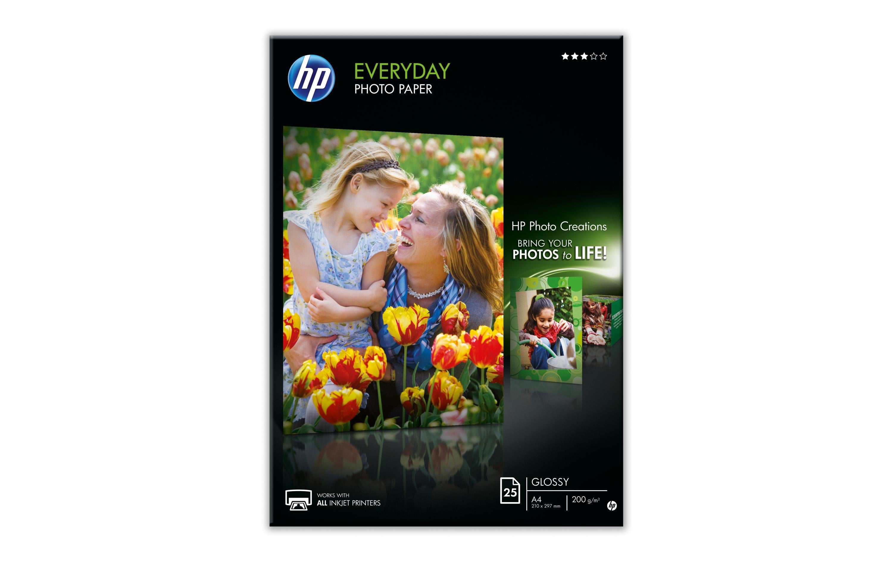 HP Fotopapier Q5451A glänzend A4, 25 Blatt, 200g/m2