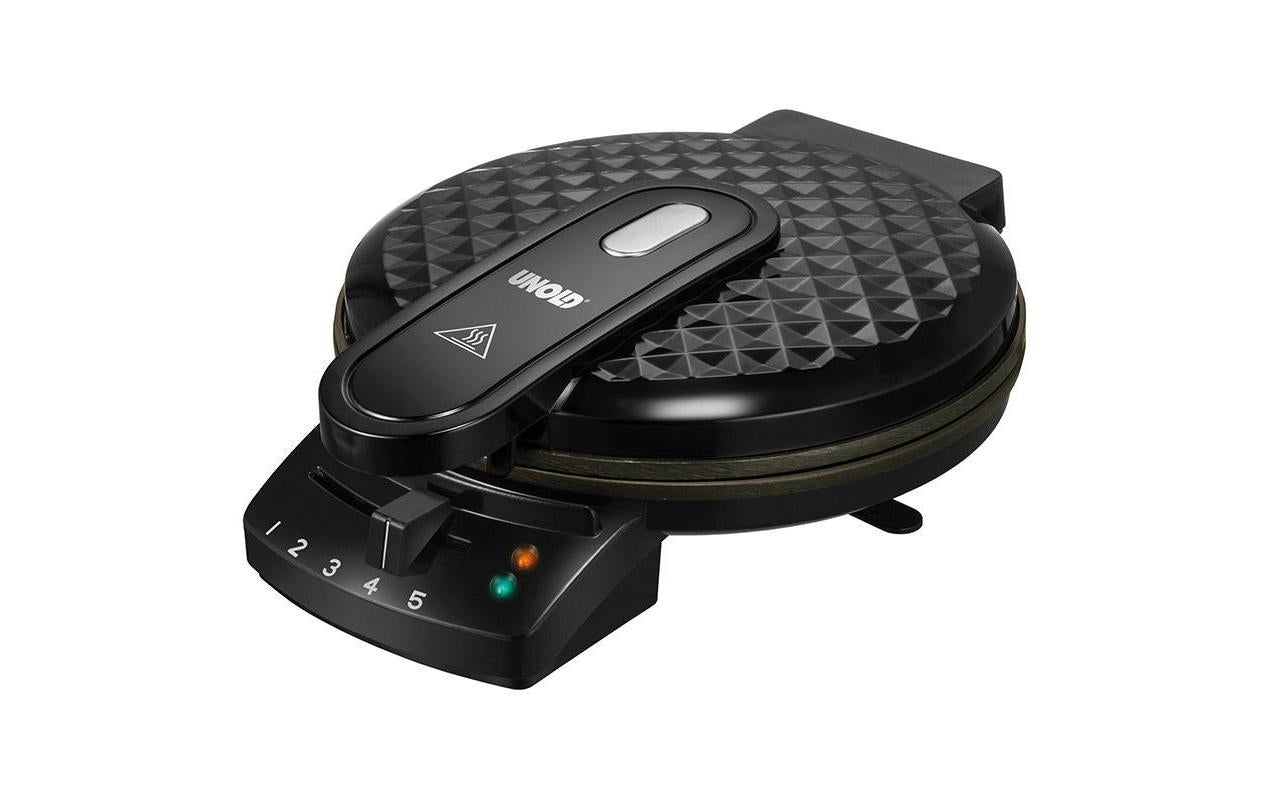 Unold Waffeleisen Diamant Für fünf kleine Waffeln in Herzform