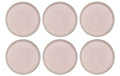 Bitz Speiseteller 21cm grau/rosa 6 Stk., 21cm Durchmesser, Stoneware