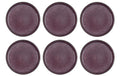 Bitz Speiseteller 21cm schwarz/violett 6 Stk., 21cm Durchmesser, Stoneware