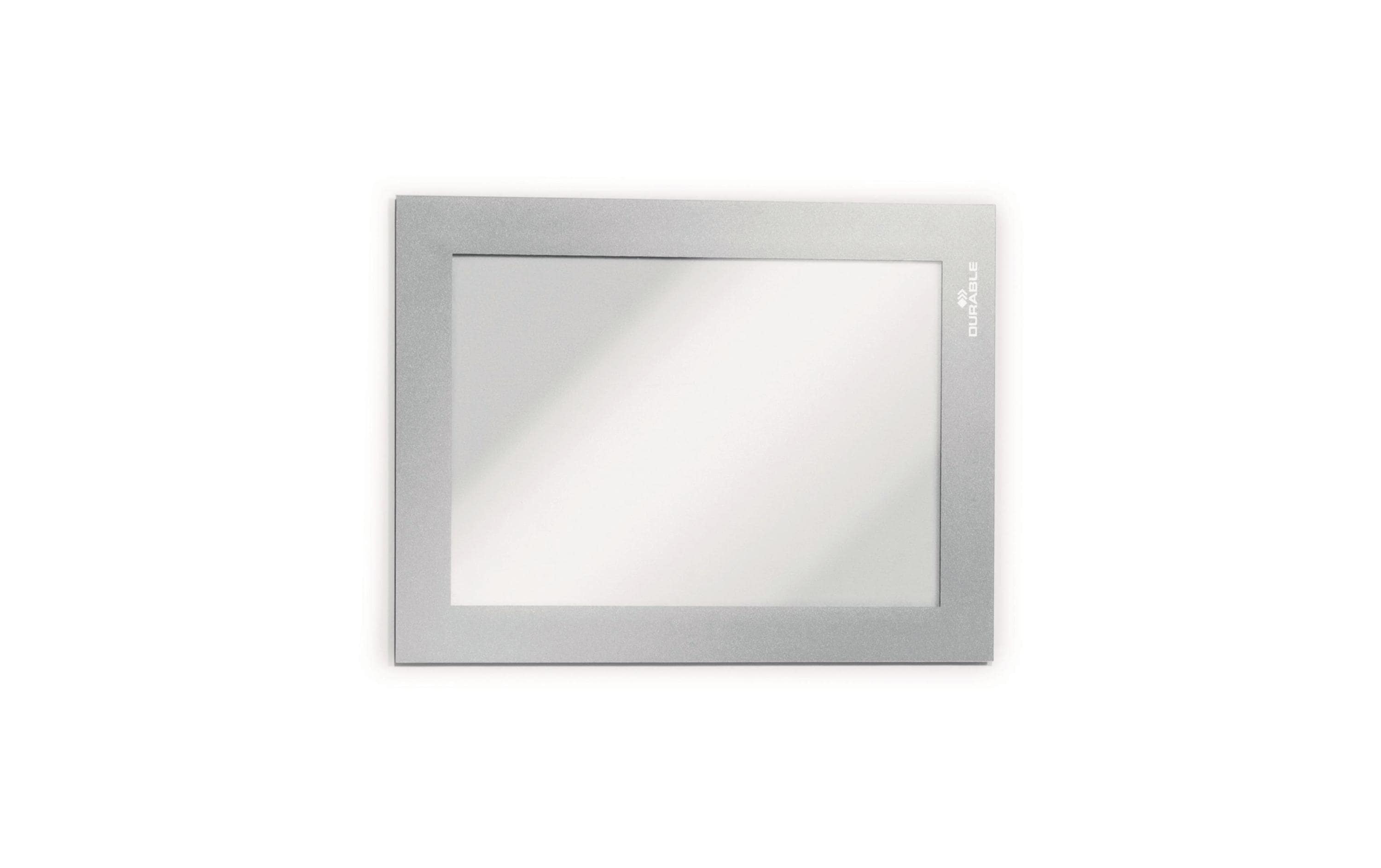 Durable Duraframe A6, silber, 2 Stück selbstklebende Informationsrahmen
