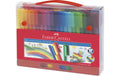 Faber-Castell Filzstift 60 Stifte im Koffer, auswaschbar aus Textilien