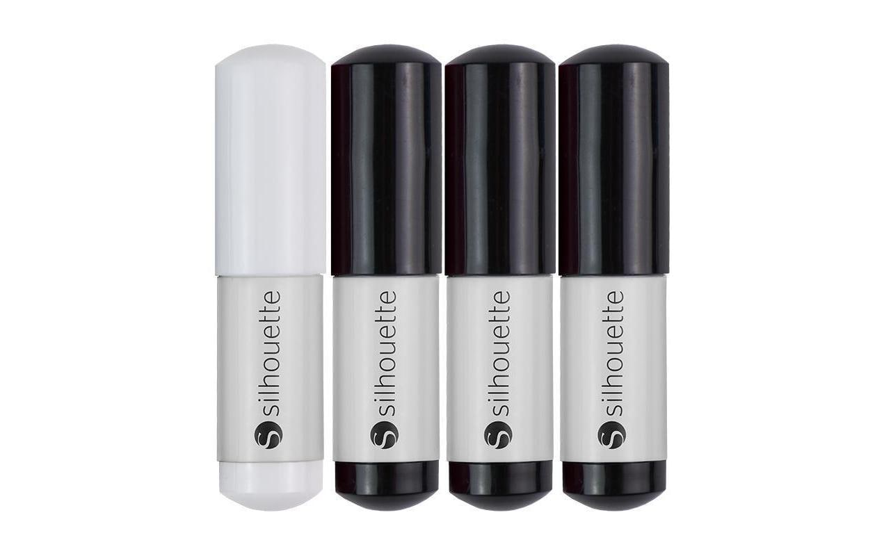 Silhouette Zeichenstifte-Set sw/ws 3 Stk. schwarz und 1 Stk. weiss