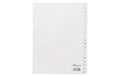Durable Register A4 A-Z 20-tlg. weiss mit geprägten Taben, aus PP,