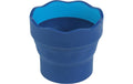 Faber-Castell Wasserbecher clic&go zusammenfaltbar, blau