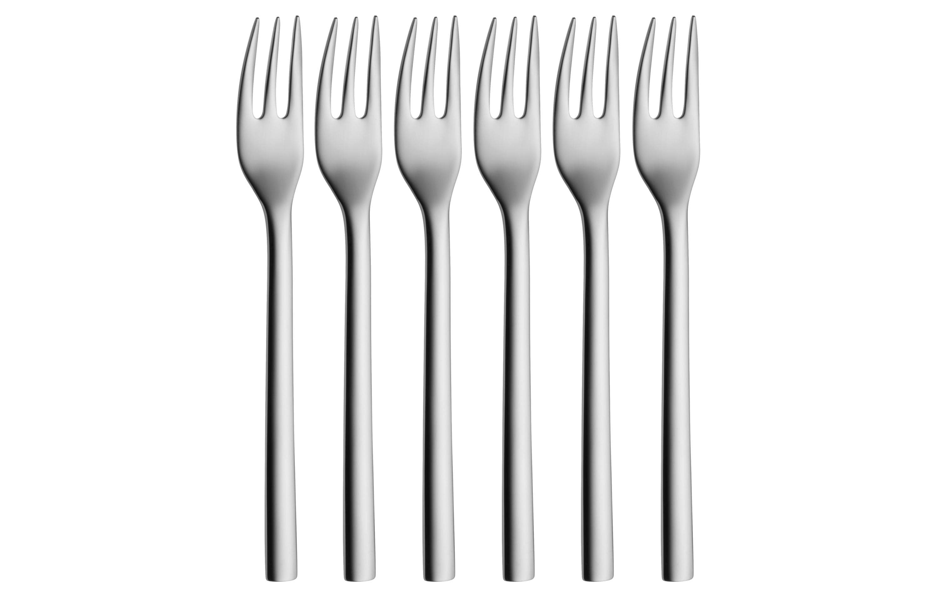 WMF Kuchengabeln 6er Set NUOVA Cromargan Edelstahl Rostfrei 18/10, 16cm