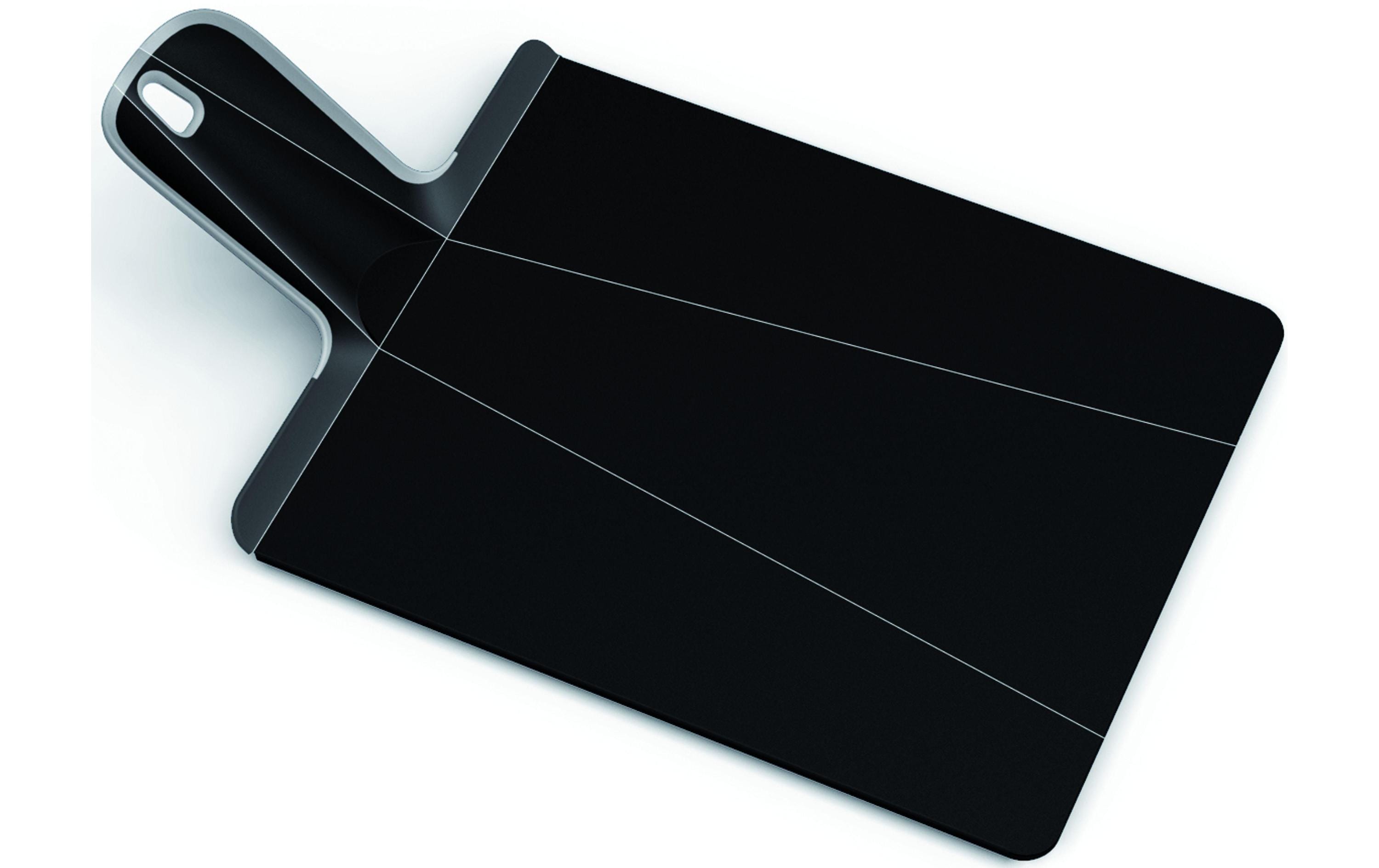 Joseph Joseph Schneidebrett Plus schwarz 27.5x21.5cm, mit Gelenk-Technologie