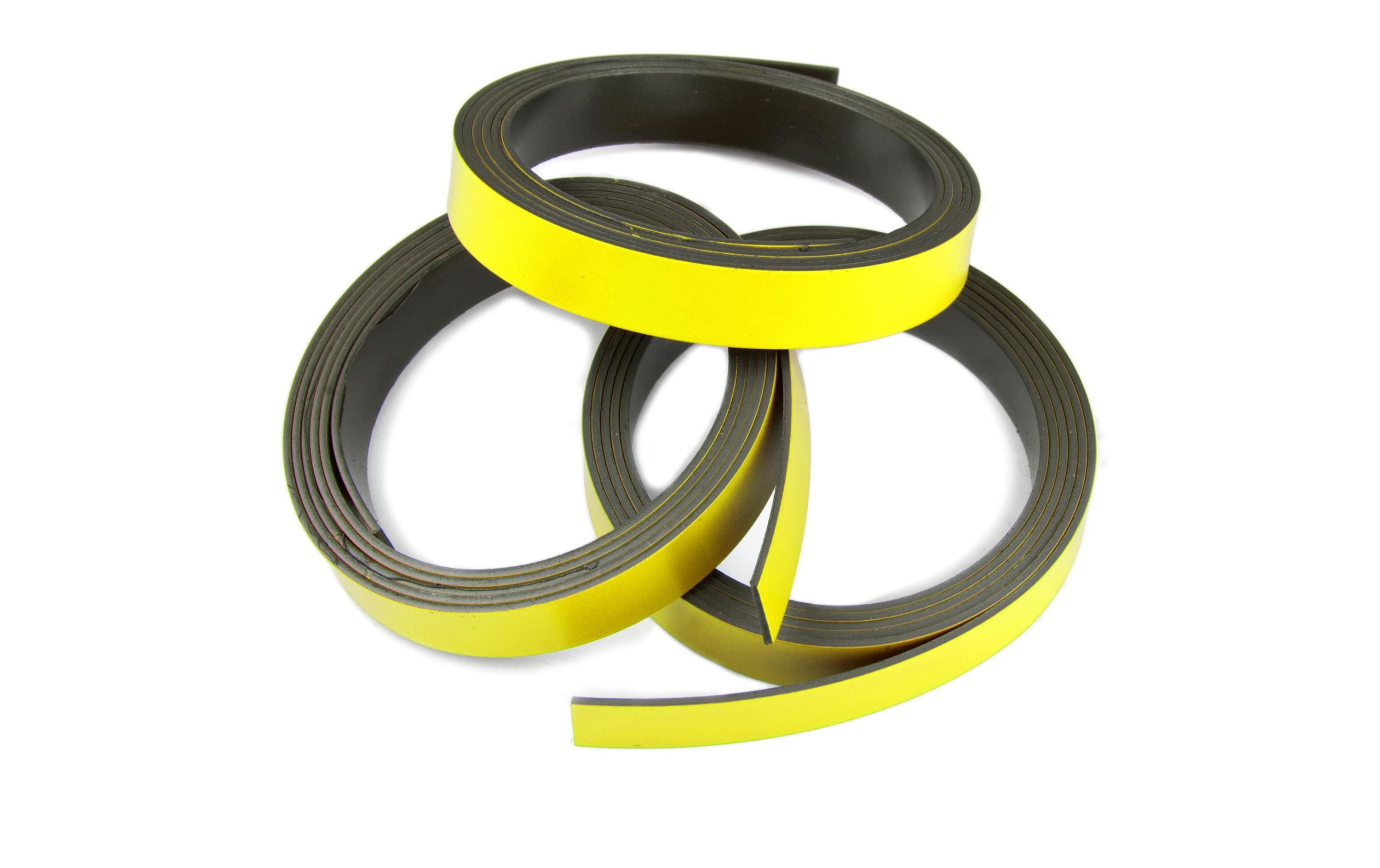 Supermagnet Magnetband gelb Breite: 10mm, Länge: 1m