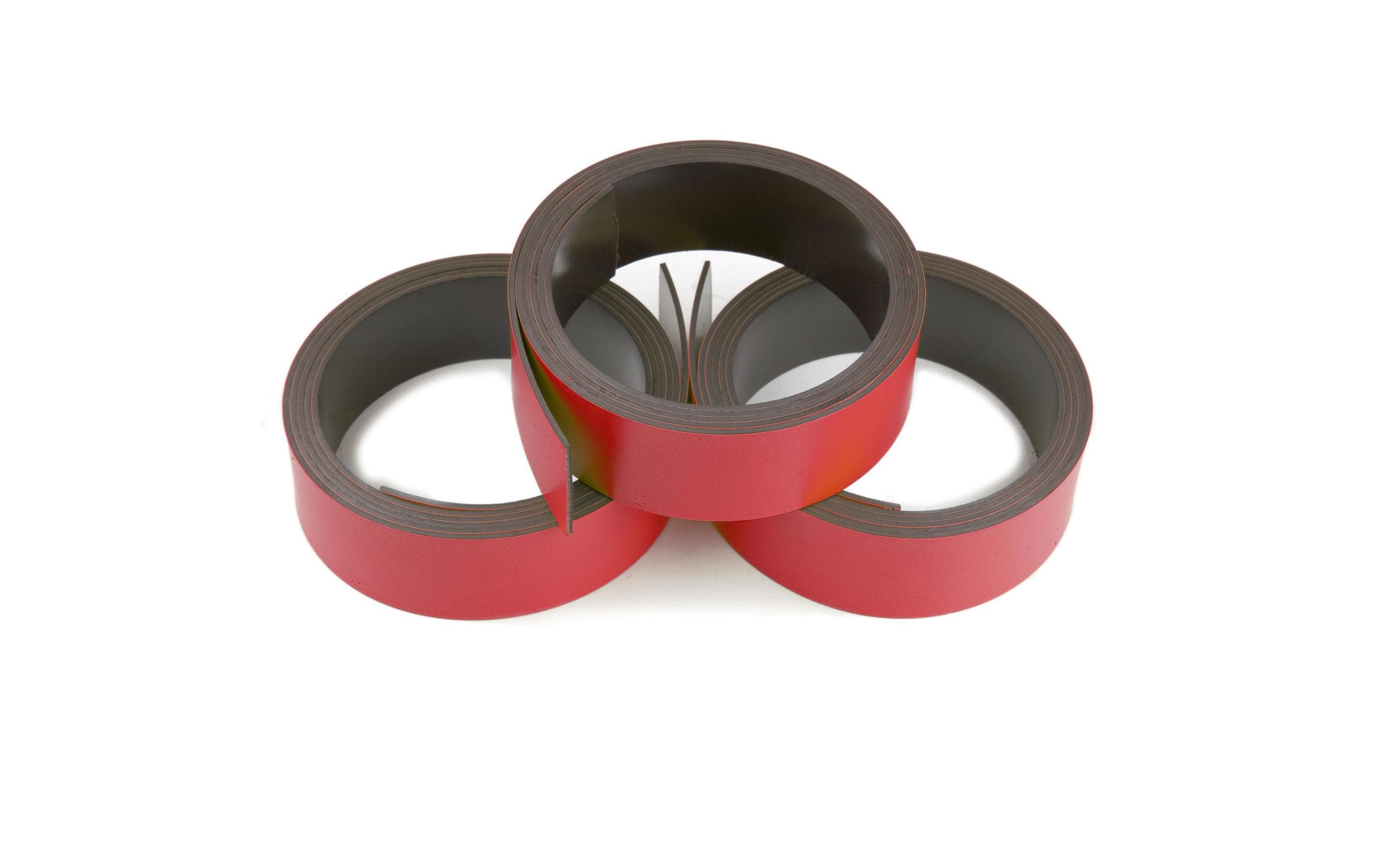 Supermagnet Magnetband rot Breite: 20mm, Länge: 1m