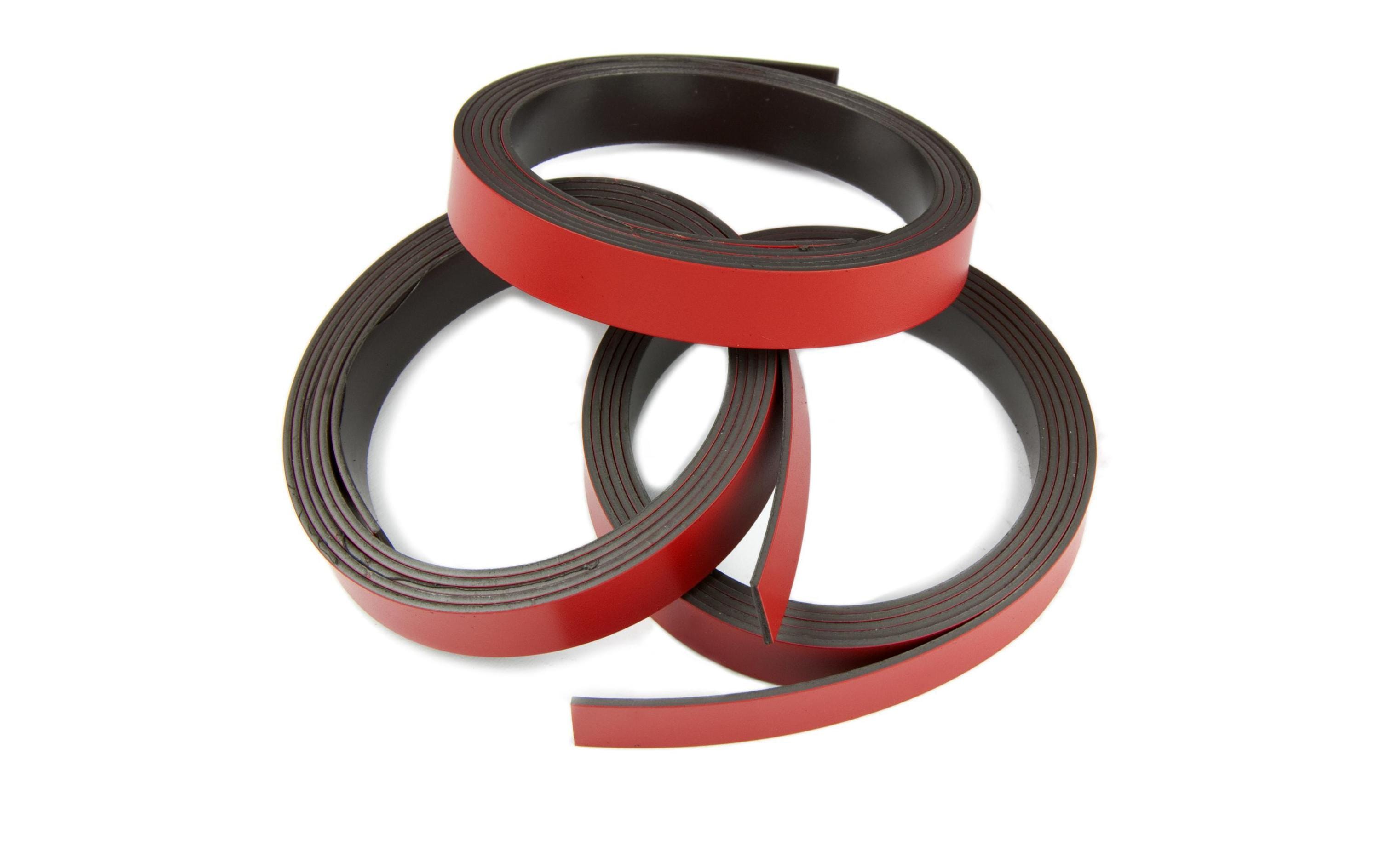Supermagnet Magnetband rot Breite: 10mm, Länge: 1m