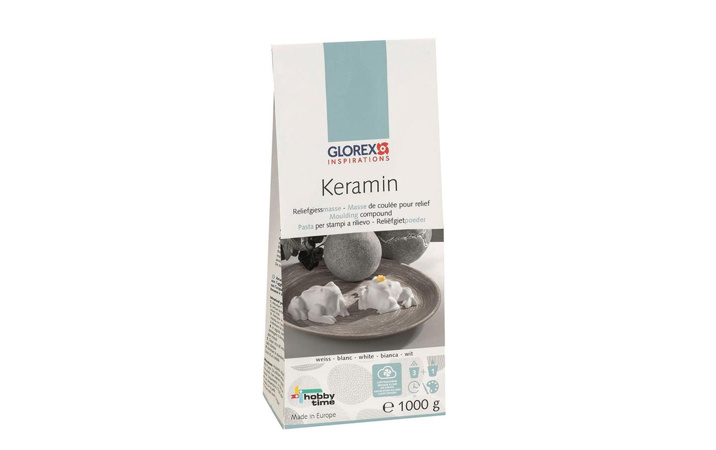 Glorex Giessmasse Keramin 1000g, weiss