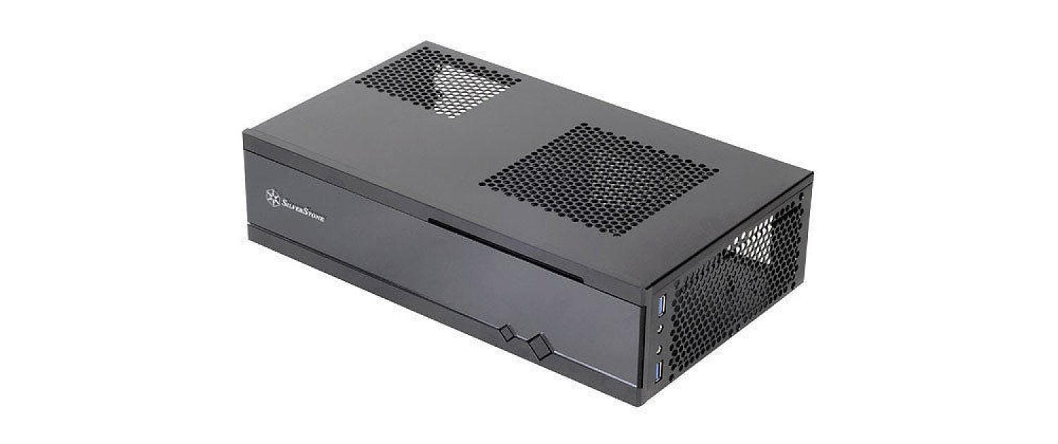 SilverStone HTPC SST-ML05B, mini ITX, oNT Stahlgehäuse, 350x99x204 BxHxT