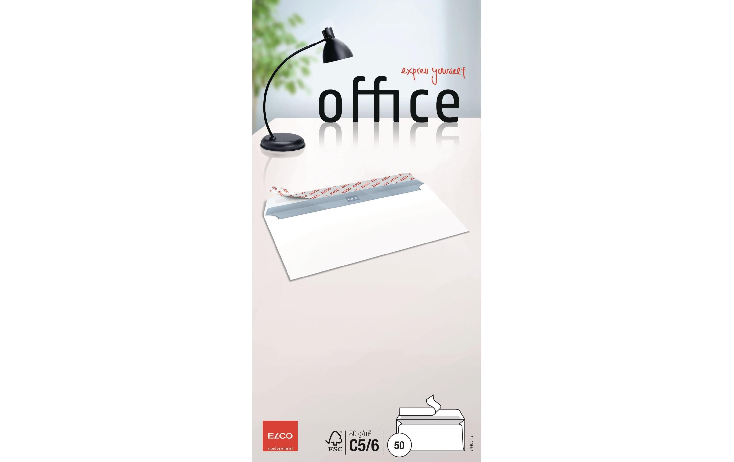 Elco Office Couvert C5/6 weiss Inhalt à 50 Couvert, ohne Fenster