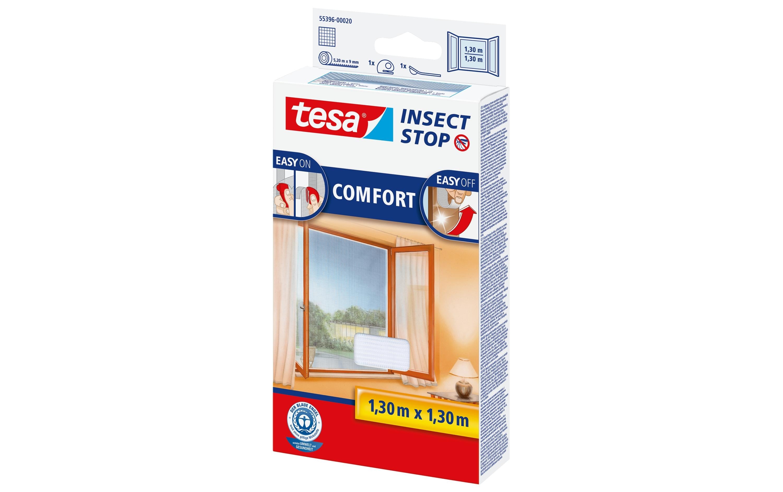 Tesa Insect Stop Comfort Fenster weiss Grösse: 1.3m x 1.3m,
