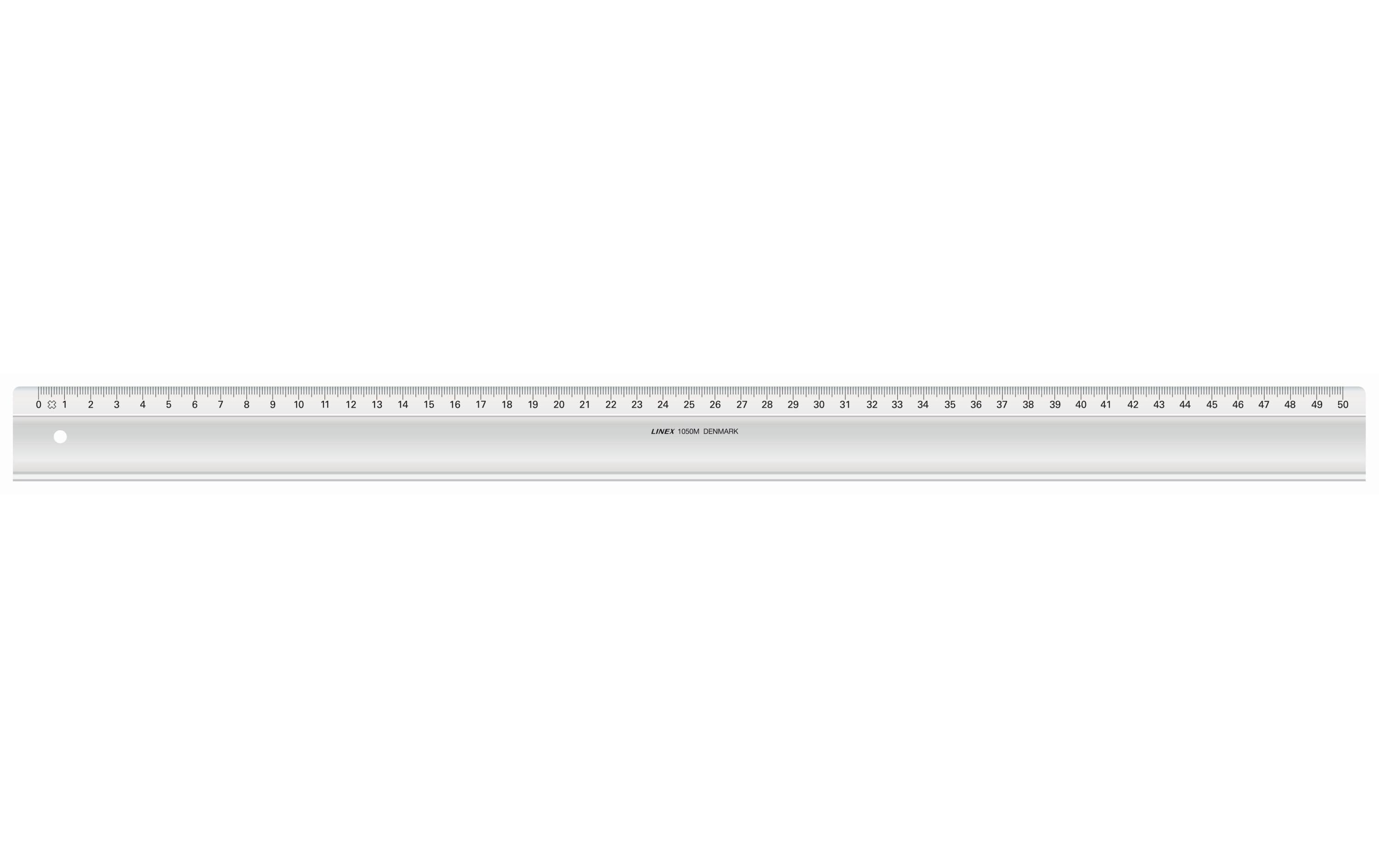 Linex: Lineal 50cm, Tuschekante Lineal 50cm