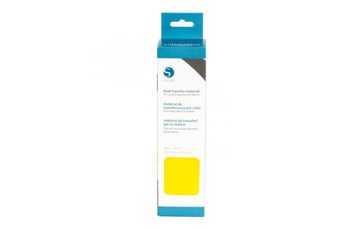 Silhouette Aufbügelfolie beflockt, gelb 1 Rolle, 30.5 cm x 91.4 cm