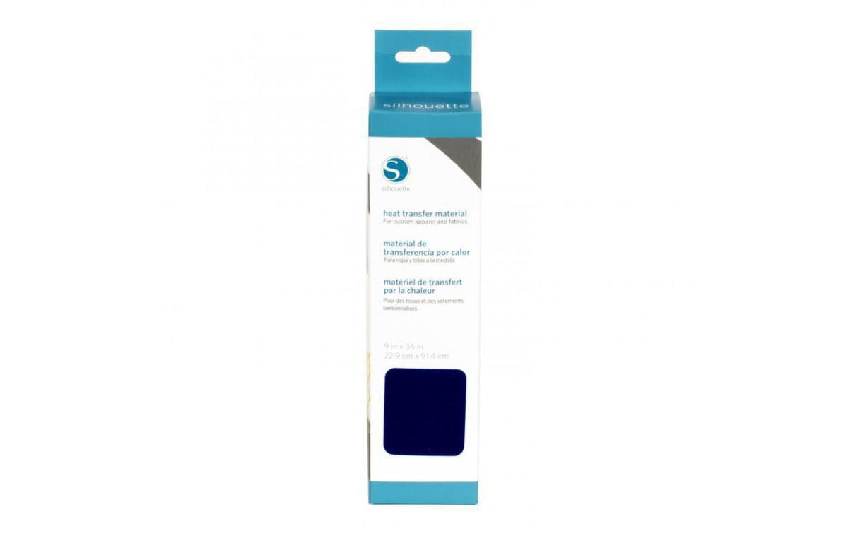 Silhouette Aufbügelfolie beflockt, d blau 1 Rolle, 22.9 x 91.4 cm