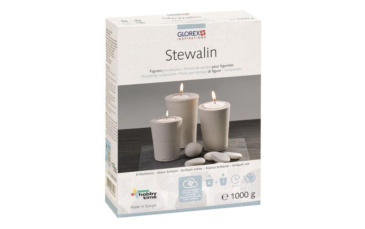 Glorex Giessmasse Stewalin 1000g, weiss