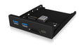 ICY BOX USB 3.0/2.0 Hub +SD Front Panel Frontpanel mit US 3.0 Type-C/Type-A/SD-CR