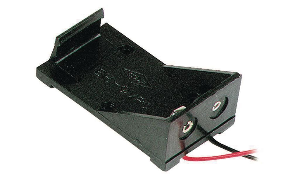 Velleman BH9V Batteriehalter 1x 9V Block mit Lötanschlusskabel
