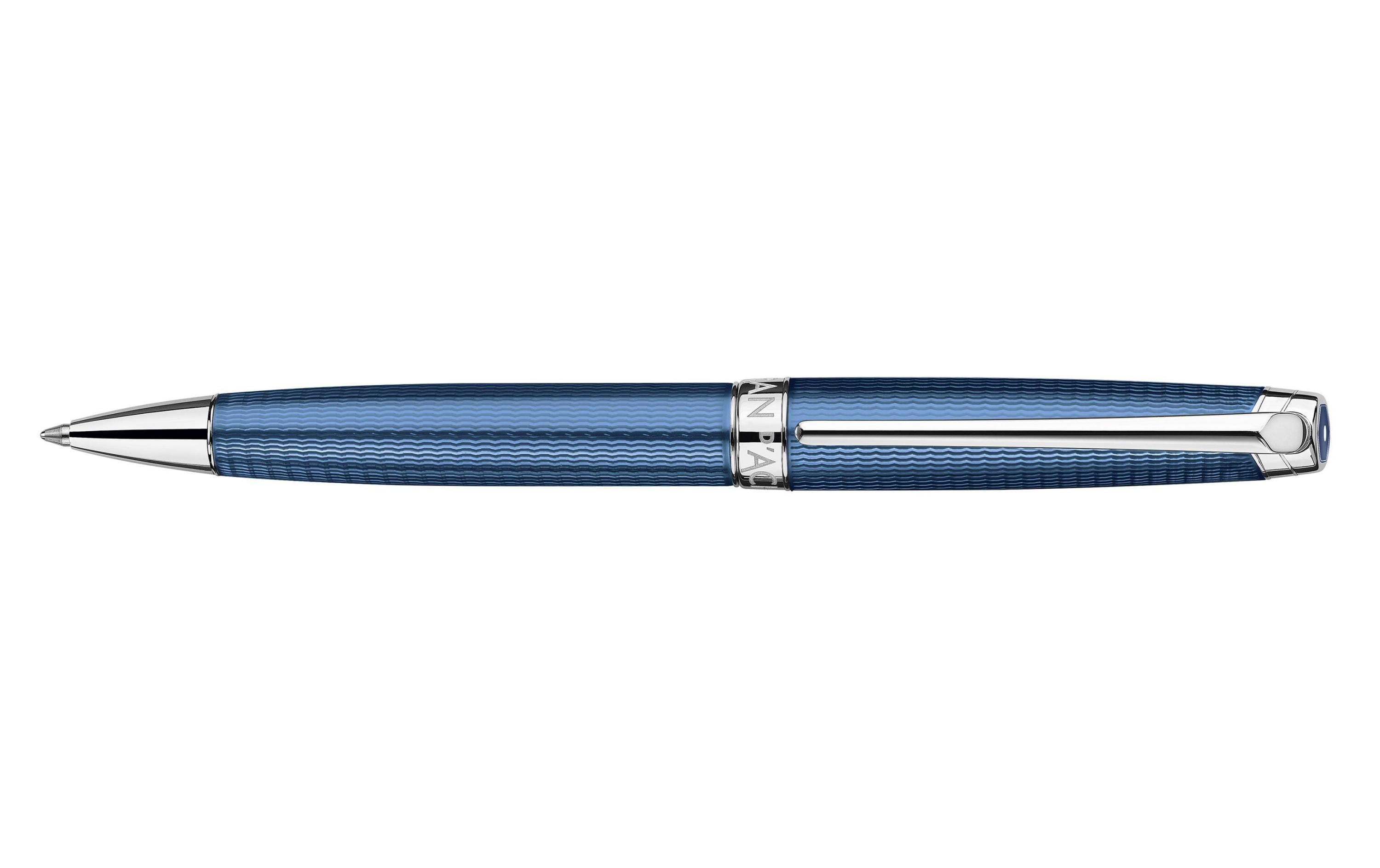Caran d`Ache Kugelschreiber Léman Grand Bleu mit Goliath Patrone blau M