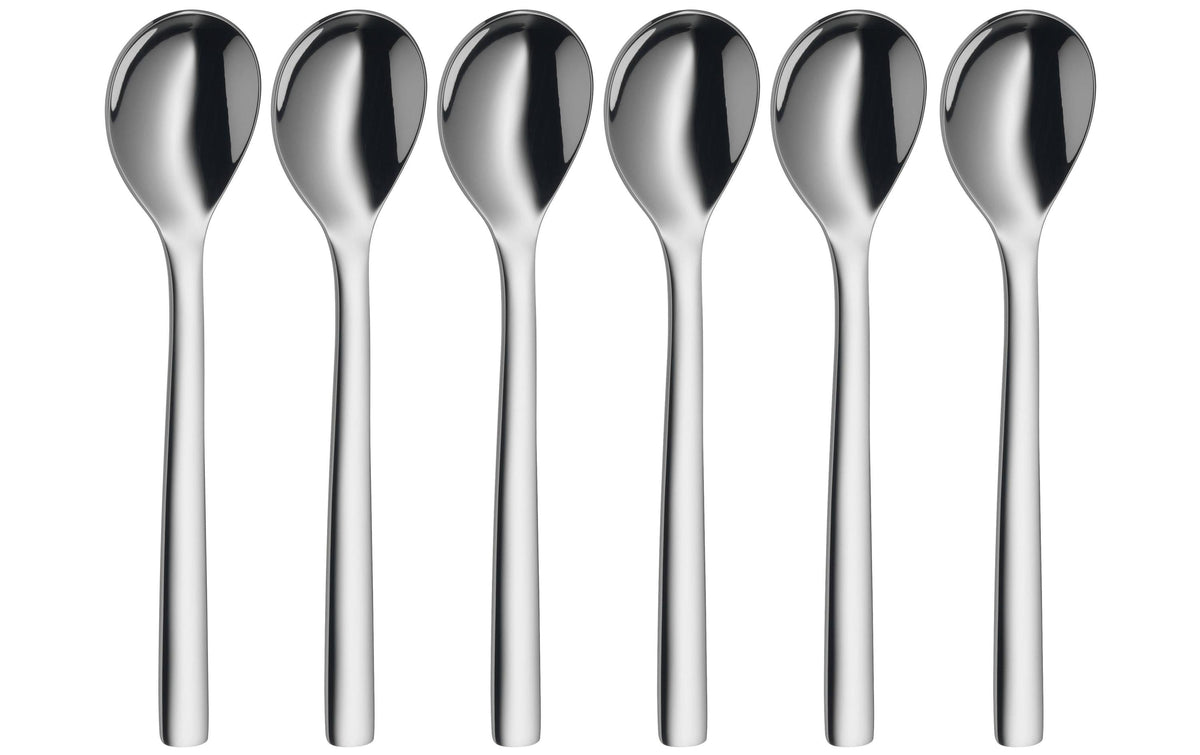WMF Eierlöffel 6er Set NUOVA Cromargan Edelstahl Rostfrei 18/10, 12 cm