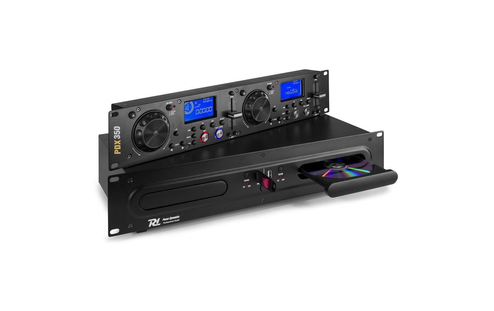 Power Dynamics PDX350 Doppel-CD/MP3/USB Player