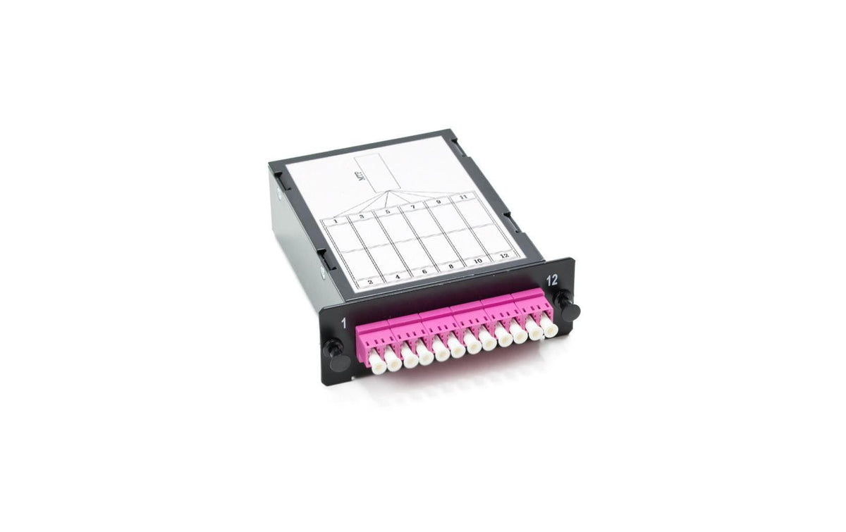MTP Kassette, 01x MTP(F) magenta für 06x LCD/PC, magenta, OM4, 1HE