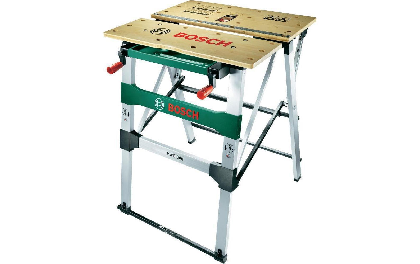 BOSCH Arbeitstisch PWB 600 flexibel und sicheres Arbeiten