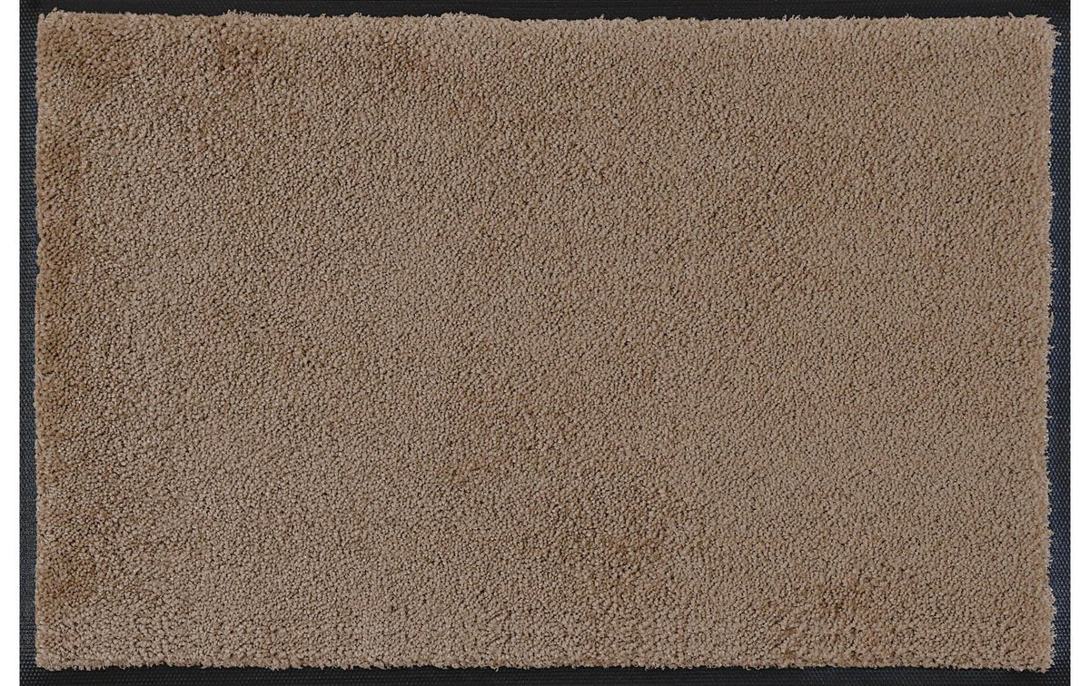 Wash+Dry Beige Fussmatte 60x90 cm, Flor Polyamid, Anti-Rutsch